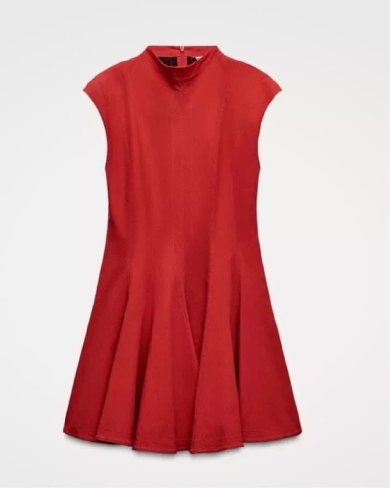 Zara Red Mini Dress - Image 1