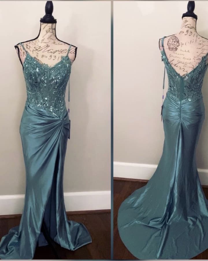 NEW Blue Corset Prom Dress Or Formal - Image 1