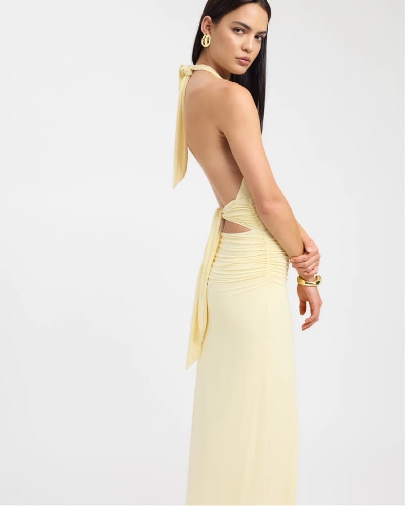 KOOKAI Butter Yellow Maxi Dress - Image 2