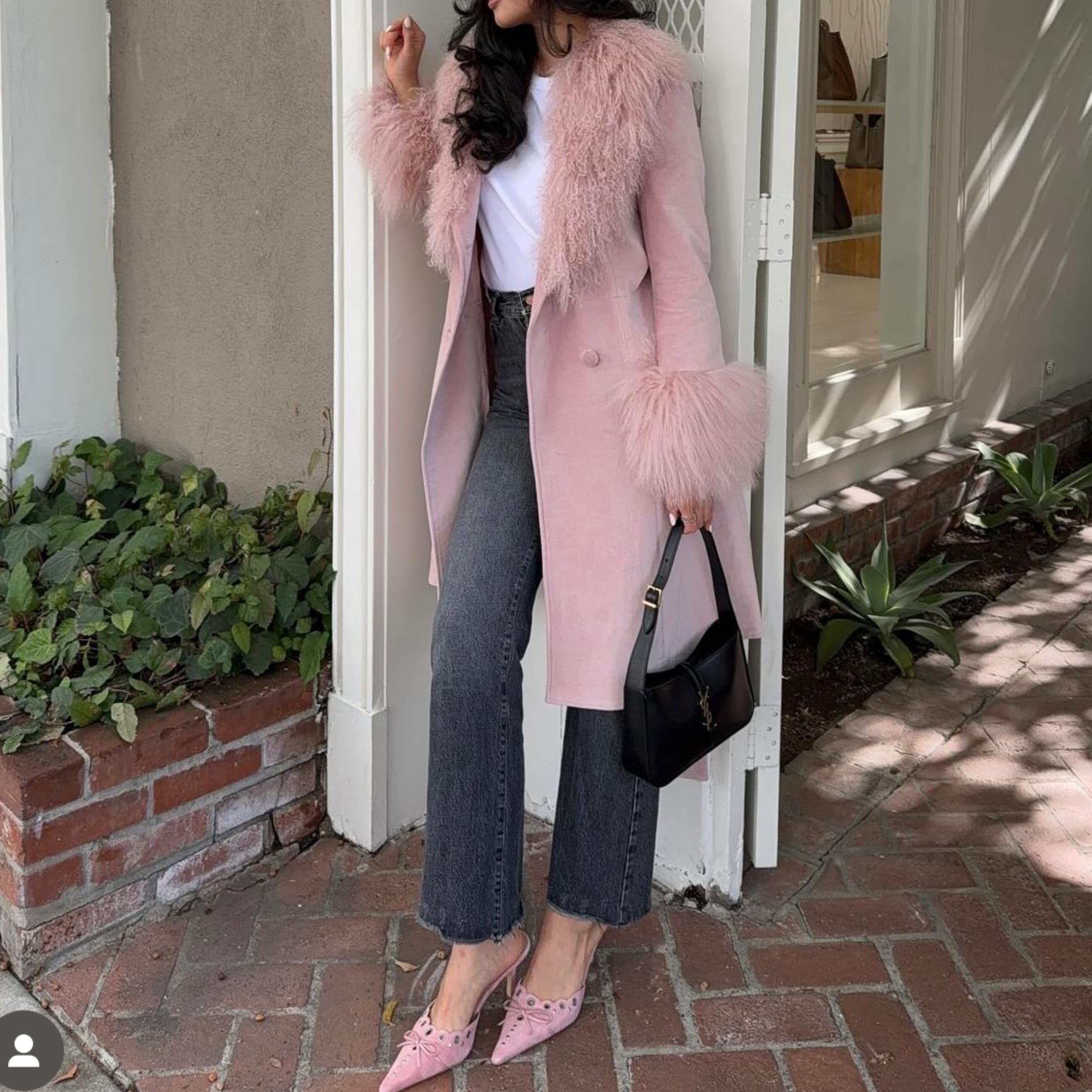 Charlotte Simone Pink Fur Coat - Image 2