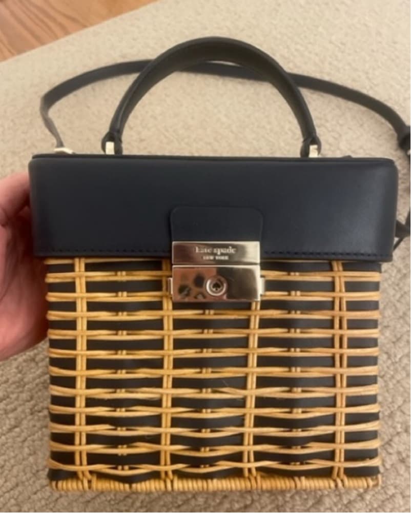 Kate Spade Chic Woven Satchel Bag - Image 3