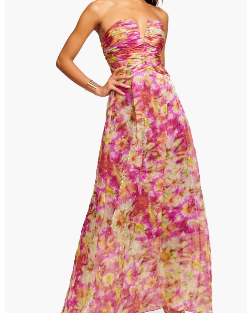 Vibrant Floral Maxi Dress - Image 1