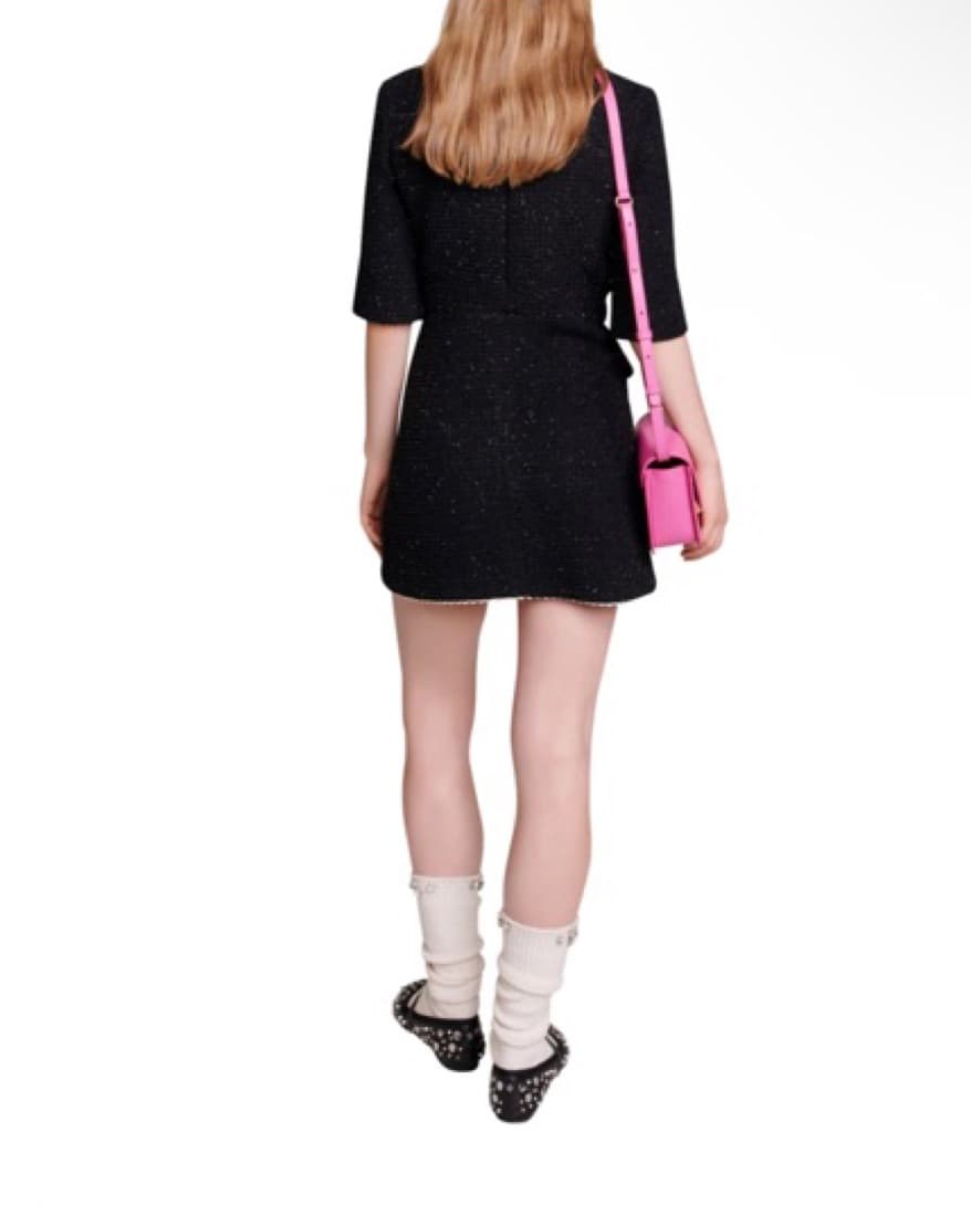 Maje Ritoseau Dress In Black - Image 2
