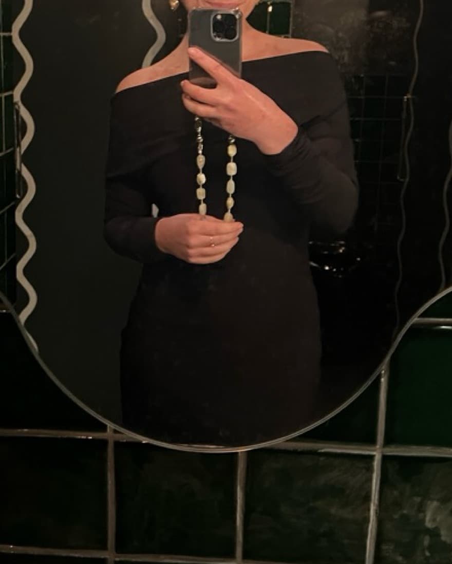 Tory Burch Mesh Off The Shoulder Dress - Image 2