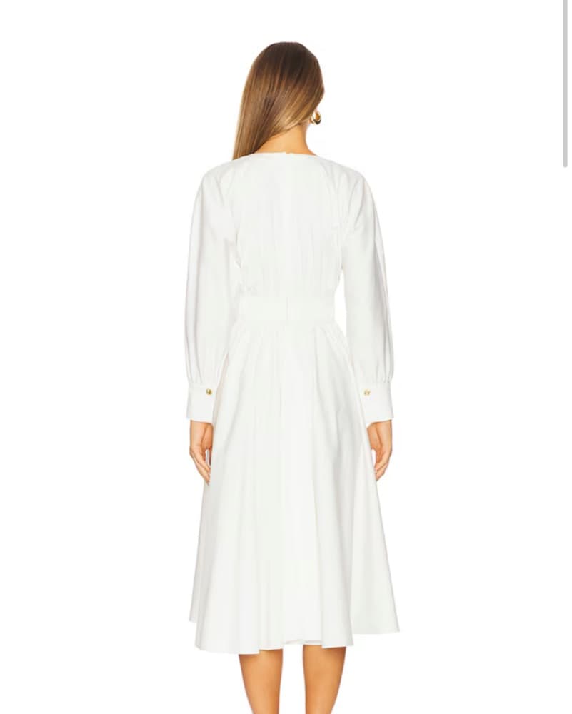 Alexis Viro White Midi Dress - Image 3