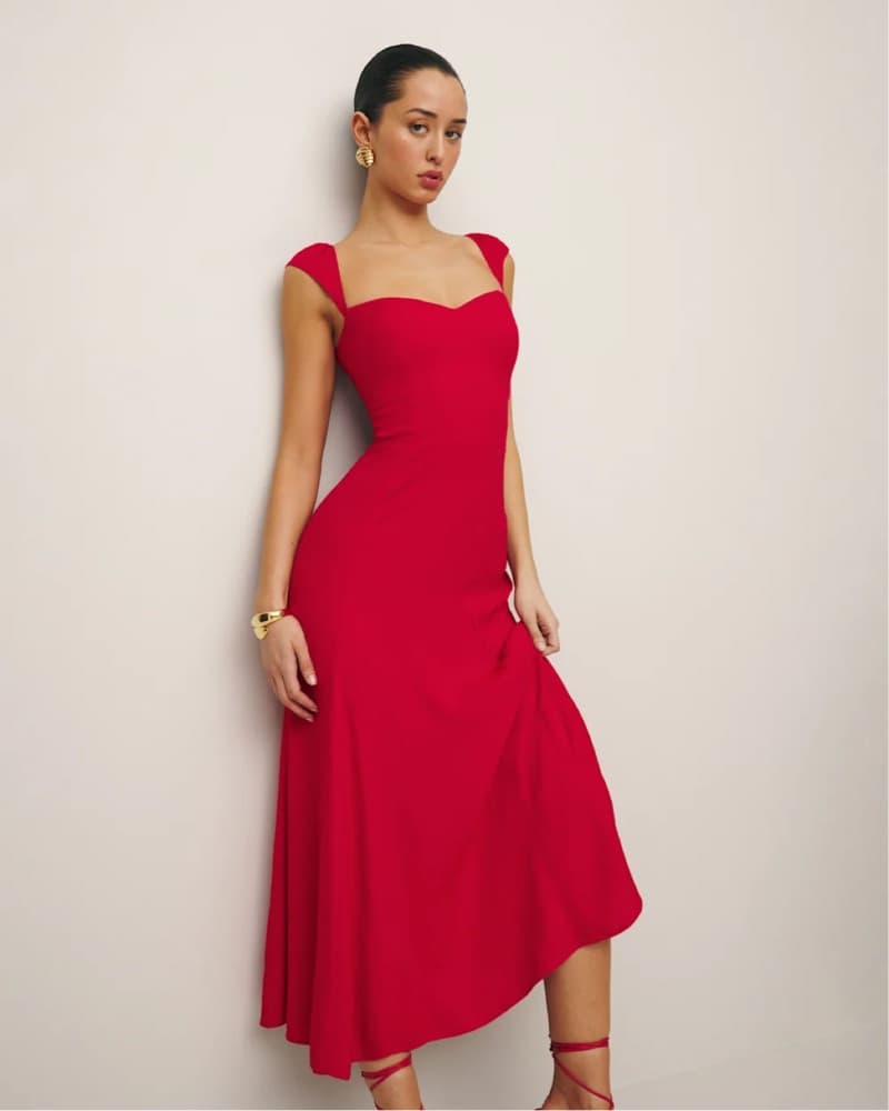 Reformation Cherry Bryson Dress - Image 5