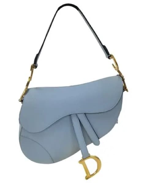 Dior Saddle Bag - Powder Blue - Image 1