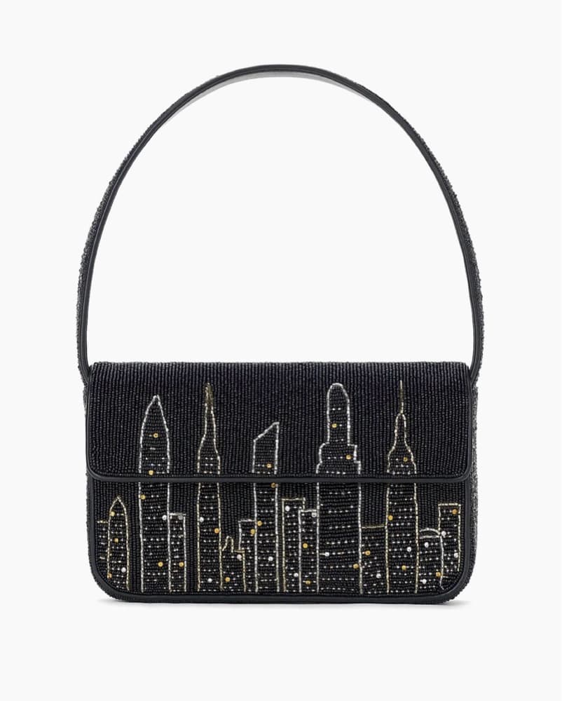 Staud Tommy Beaded Bag NYC Skyline - Image 1