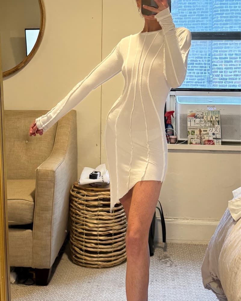 SAMI MIRO VINTAGE Asymmetric Mini Dress - Image 4