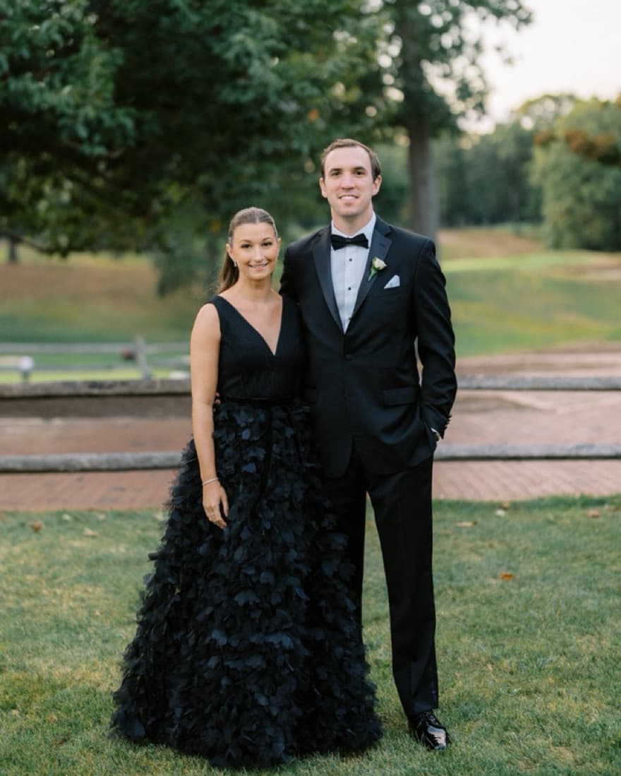 Marchesa Notte Floral-appliquéd Gown - Image 1