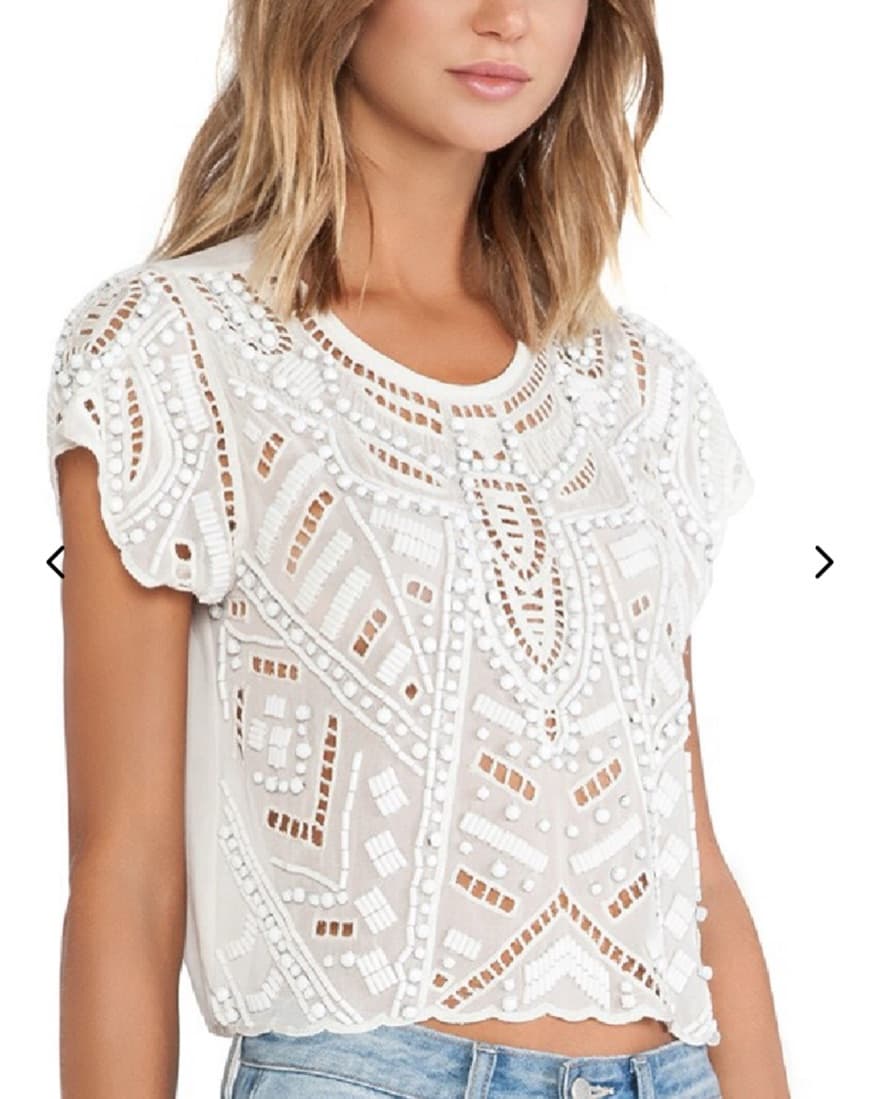 Lovers + friends Daycation top in ivory  - Image 2