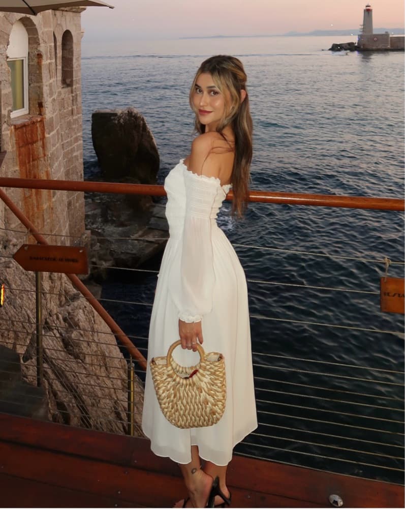 Aritizia Off-Shoulder Midi Dress - Image 3