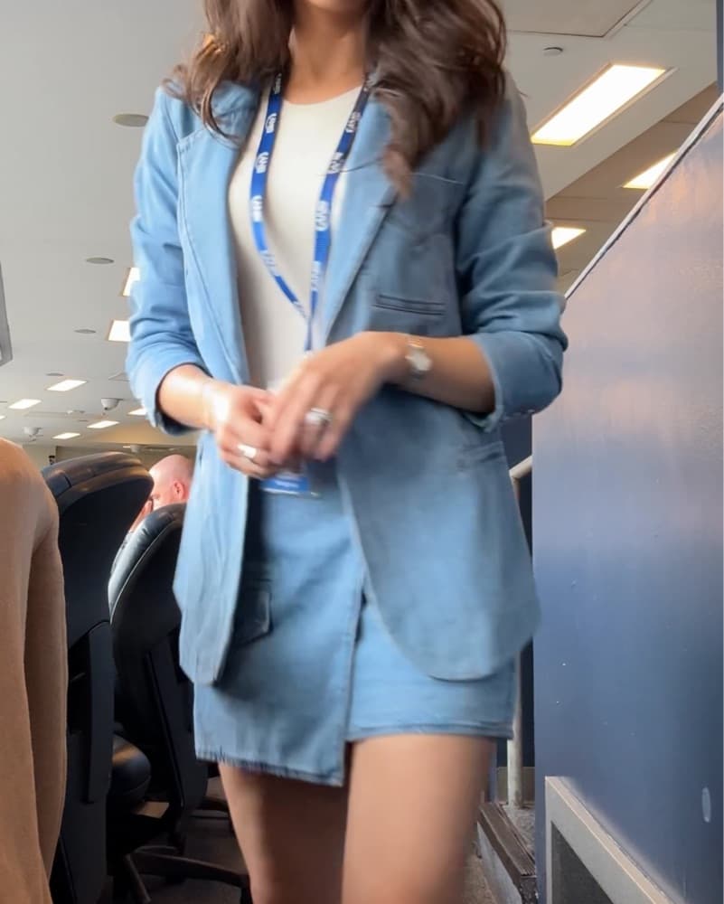 Hudson Denim Skirt/Blazer Set - Image 4