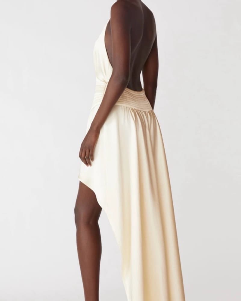 ORSEUND IRIS Halter Bow High Low Dress  - Image 3