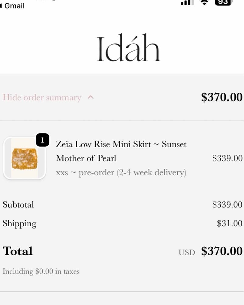 SOLD Idah Low Rise Mini Skirt in XXS  - Image 3