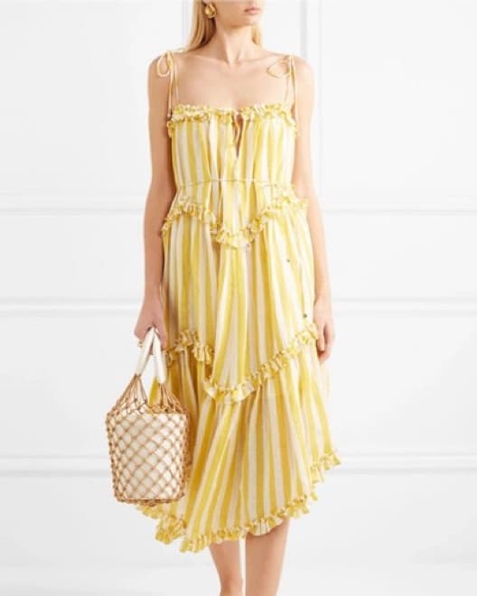 Zimmermann Lumino Floating Stripe Dress - Image 1
