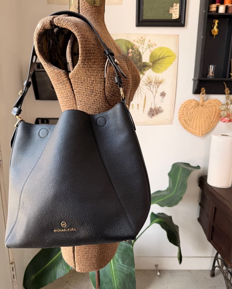 Michael Kors Black Leather Shoulder Bag  - Image 1
