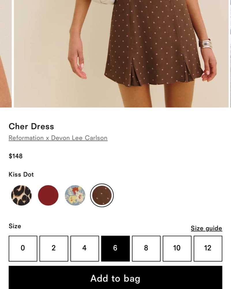 Cher Mini Dress - Reformation - Image 3