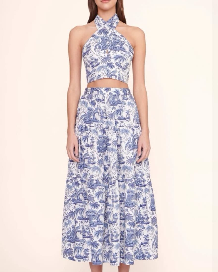 Staud Toile Blue Skirt - Image 2