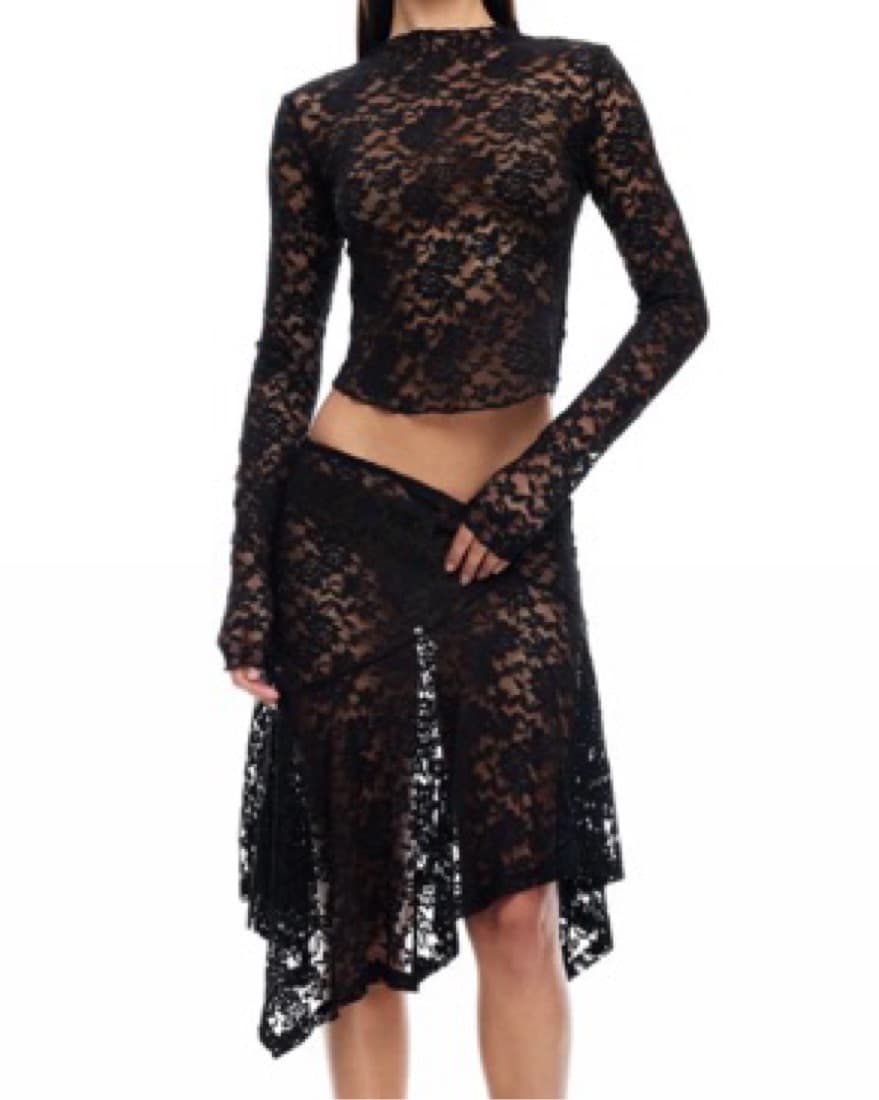 Lioness Hamptons Skirt Set In Lace - Image 3