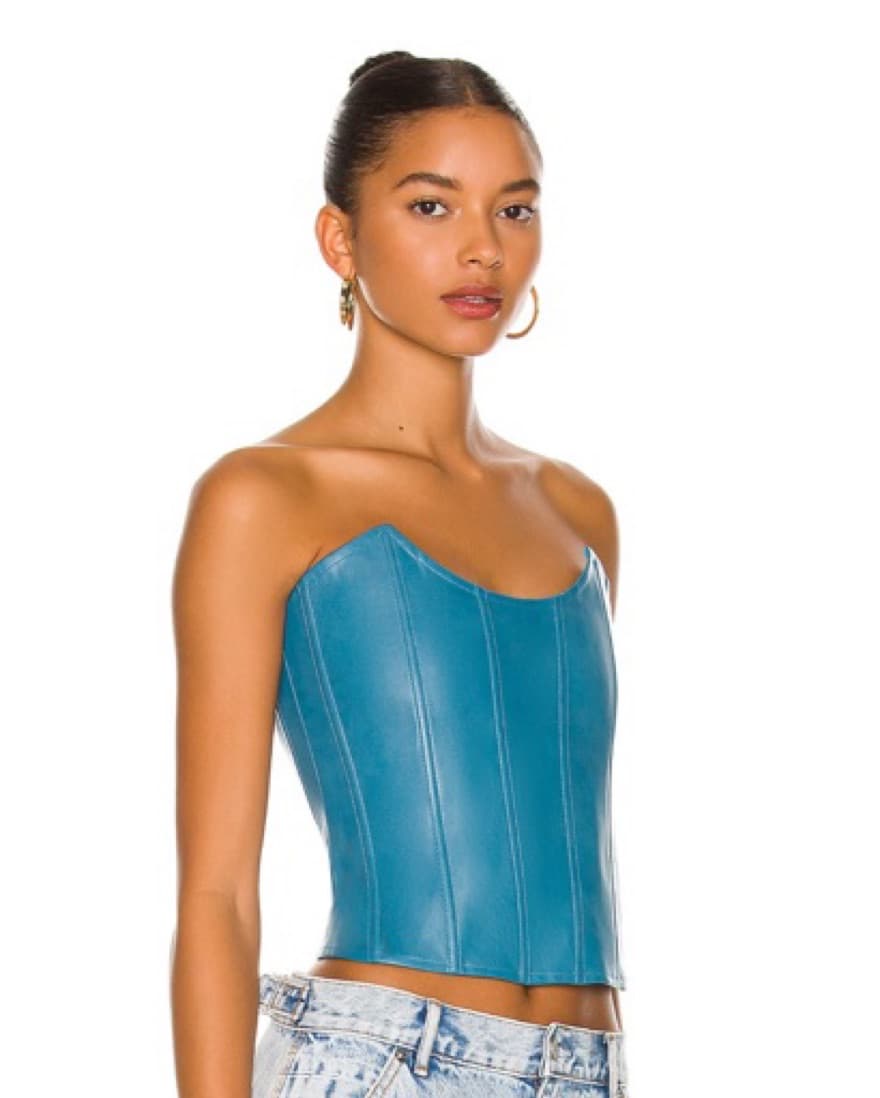 Miaou Turquoise Corset - Image 1