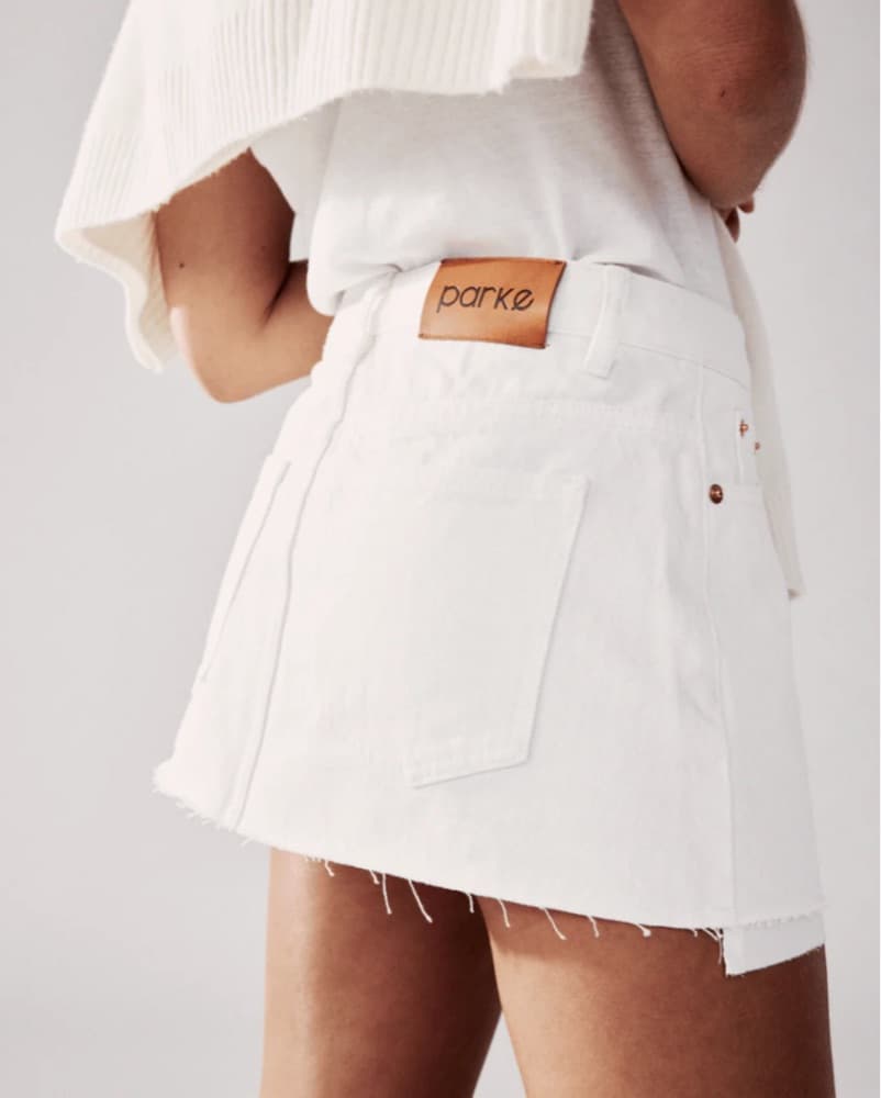 Parke Denim Mini Skirt - Image 2