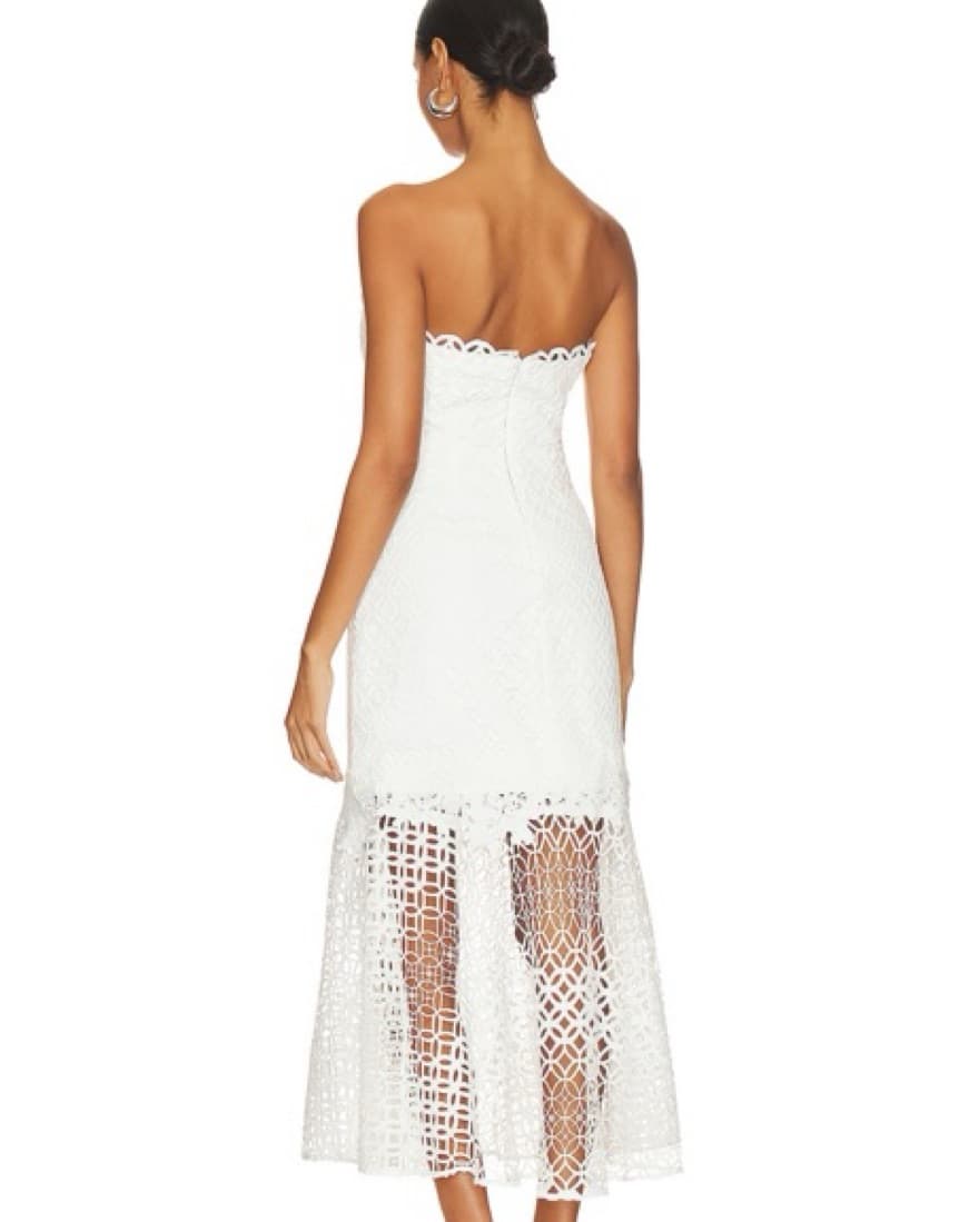 Milly Nuriel Interlocking Geo Lace Dress - Image 3