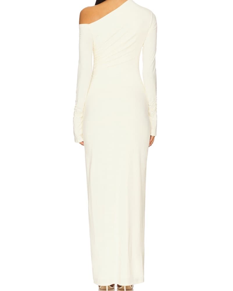 Superdown Advice Maxi Dress Cream - Image 3