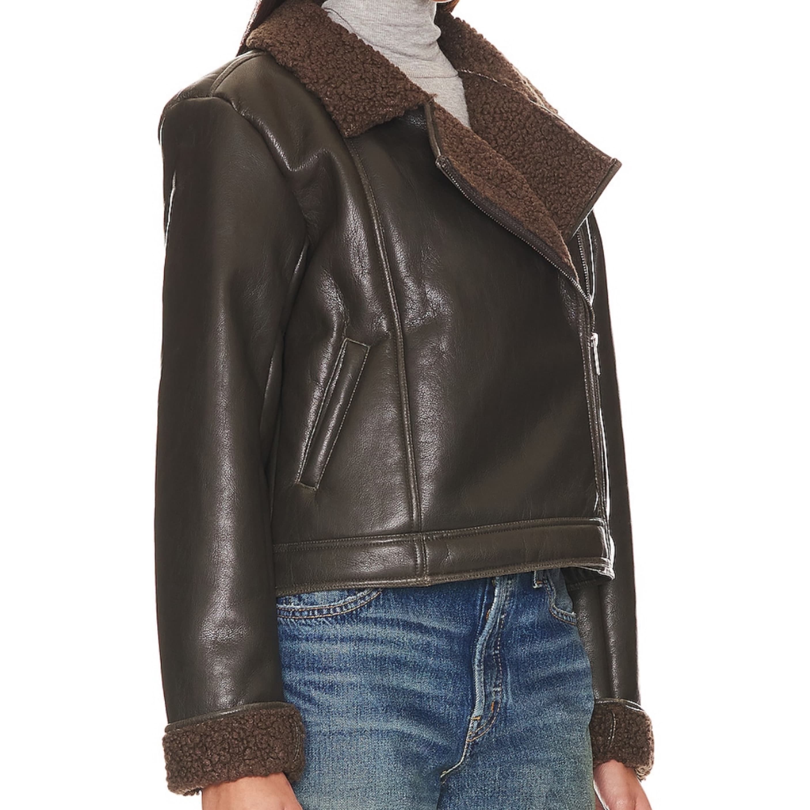 Romy Faux Leather Jacket - Image 3