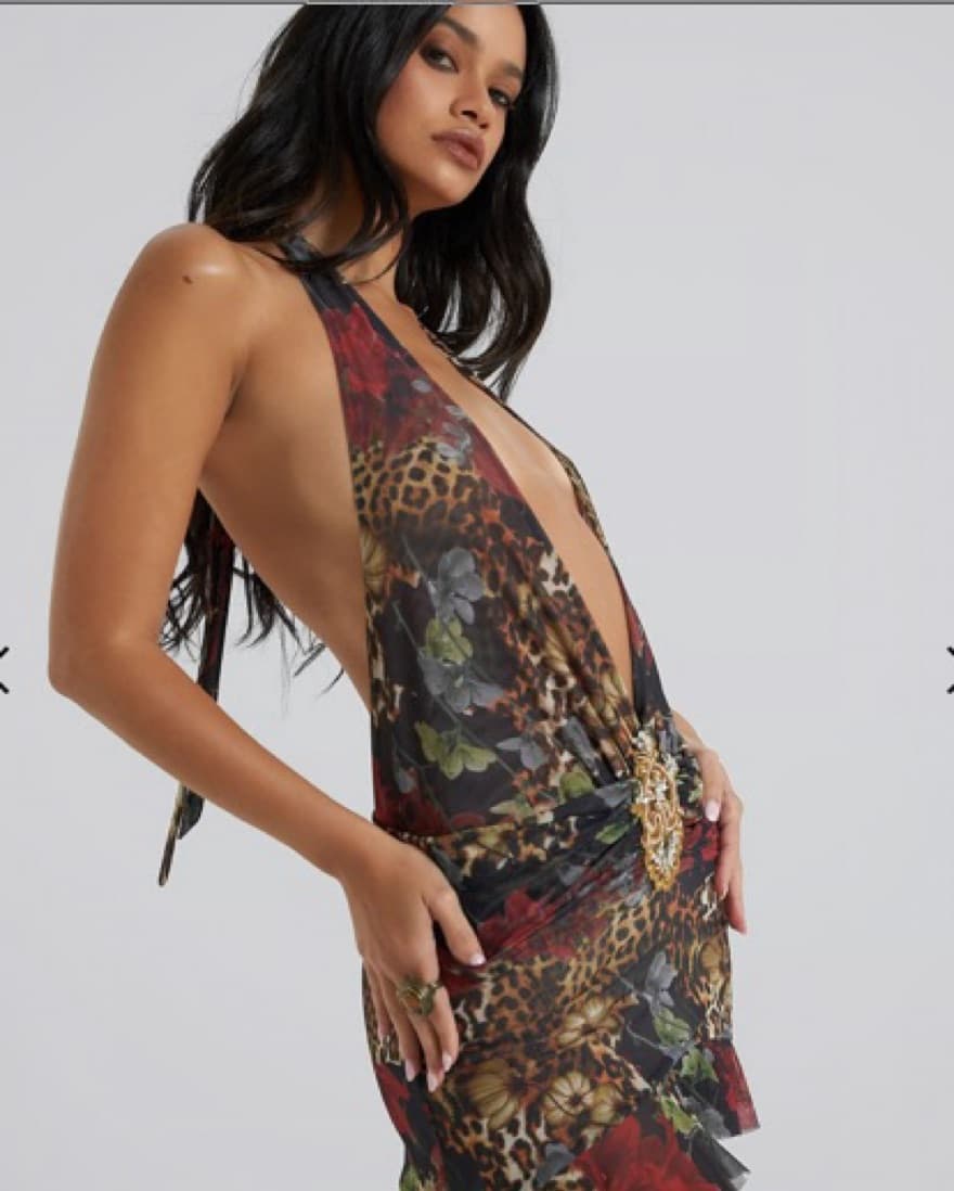 Jaded London Mini Dress in Floral - Image 4