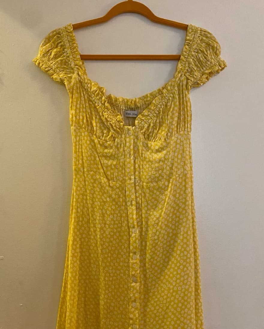With Jean Yellow Daisy Isabelle Dress - Image 3