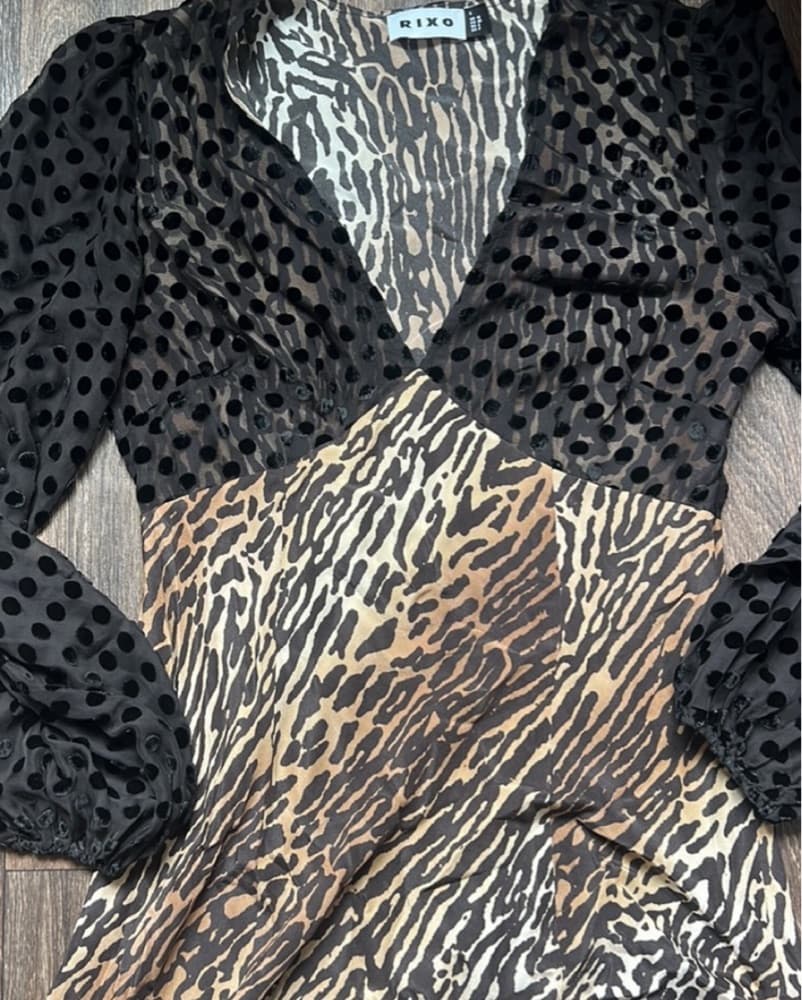 Rixo Slit Melanie Party Dress - Image 3