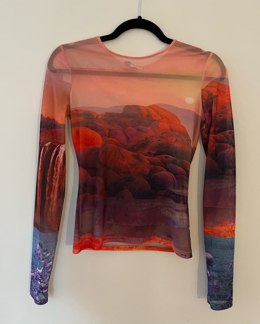 Miaou Graphic Long Sleeve Top - Image 4