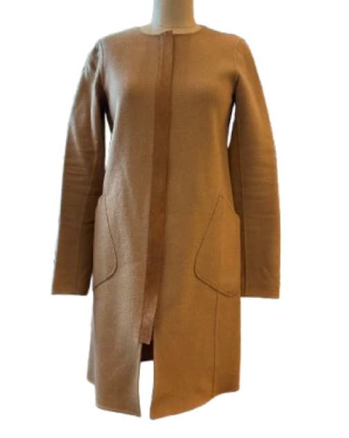 Camel Doubleface Lafayette 148 Car Coat - Image 3