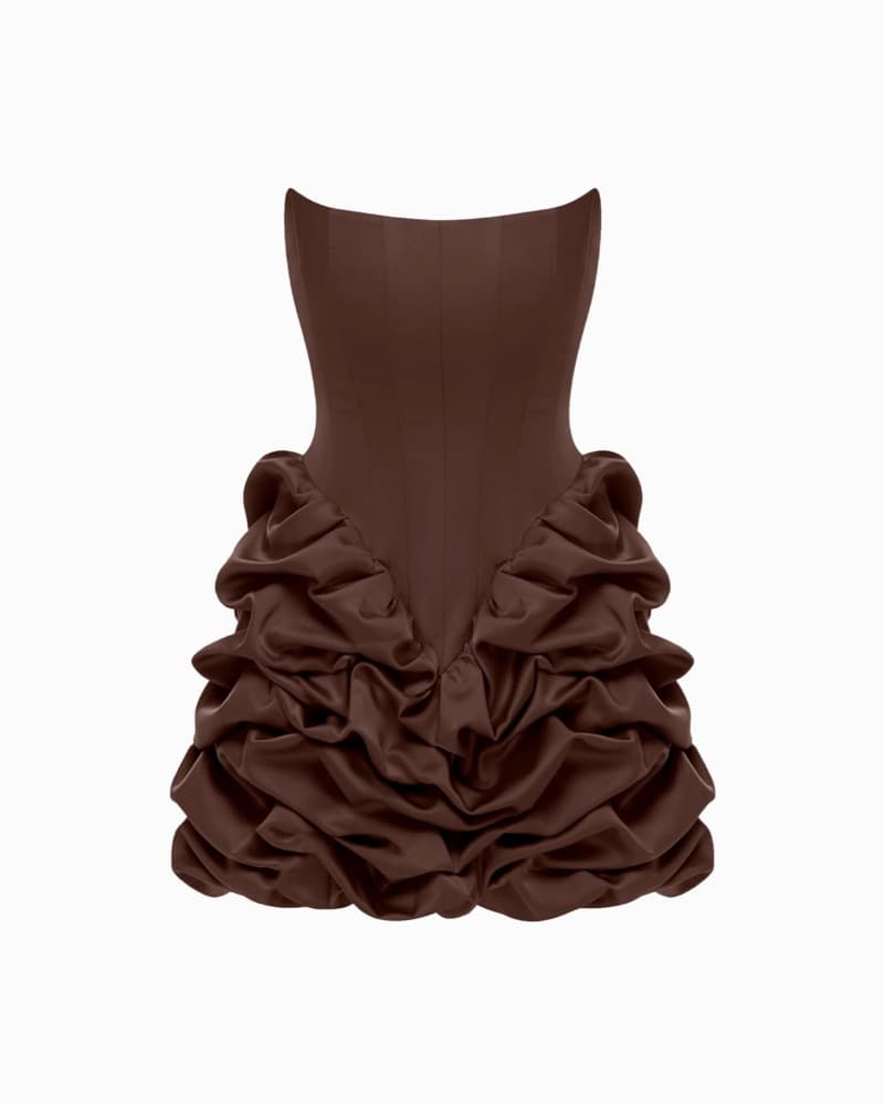 Balykina Lucky Dress In Brown  - Image 1