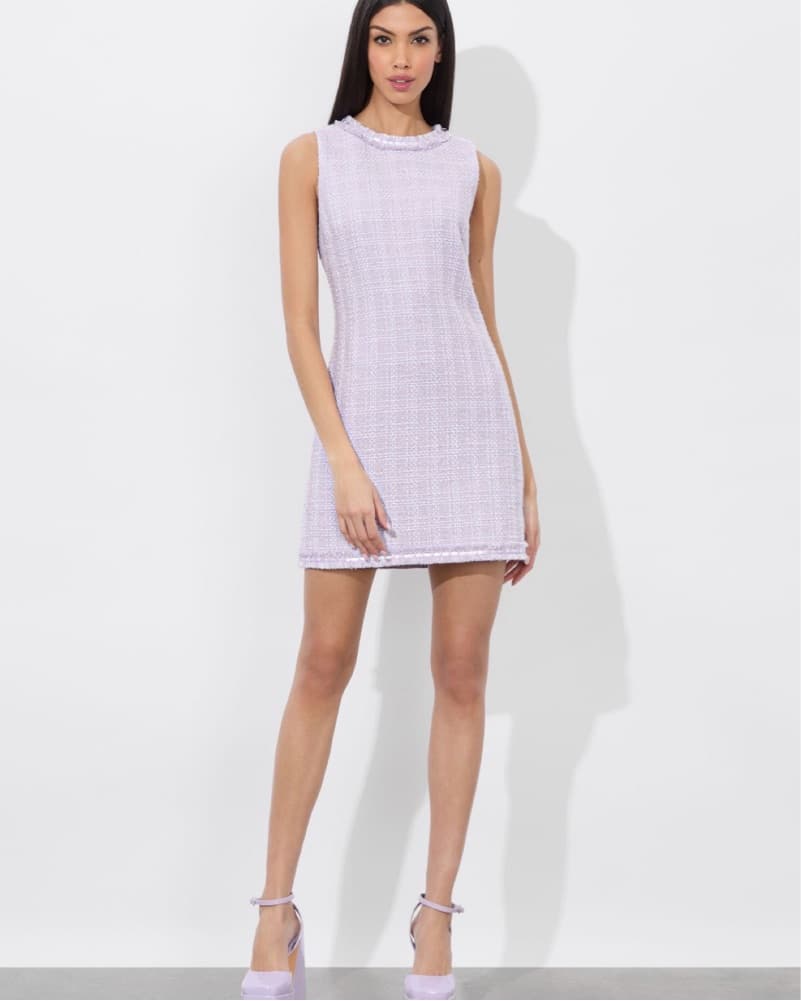 Alice + Olivia Tweed Mini Dress - Image 1