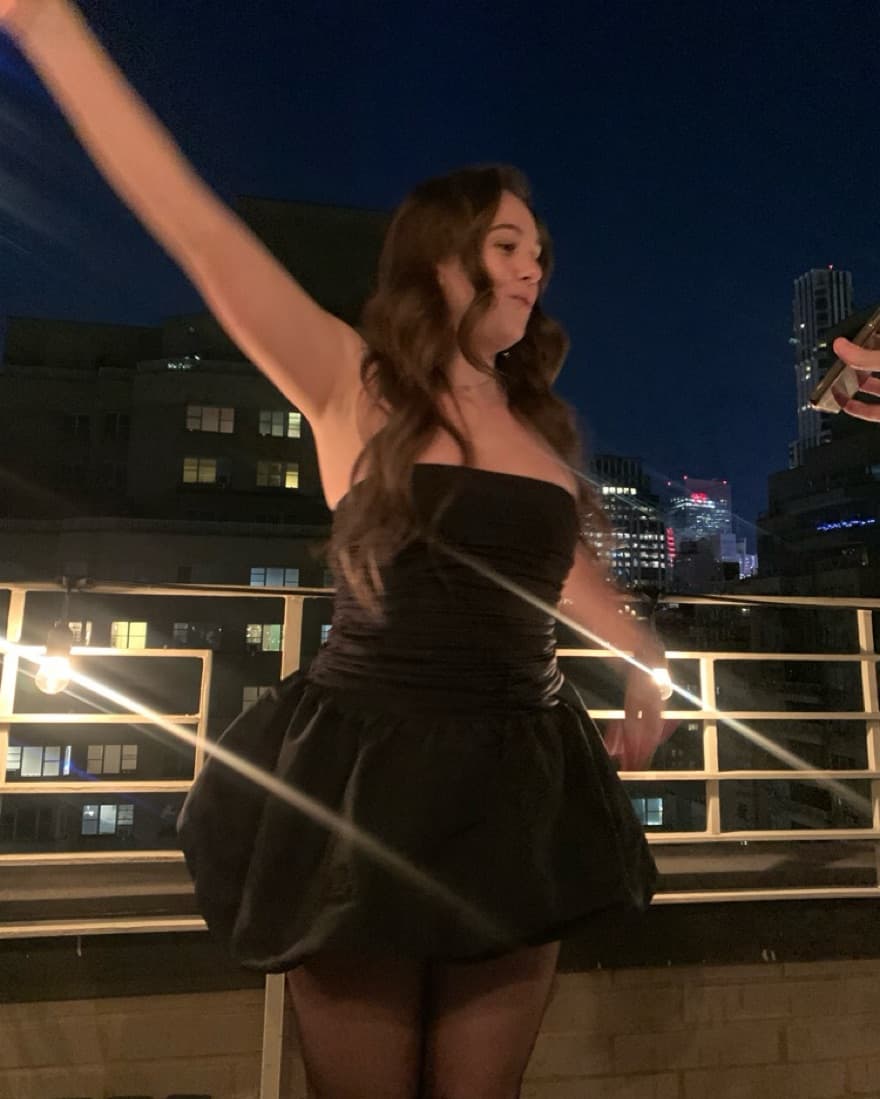 Black Mango Mini Dress - Image 3
