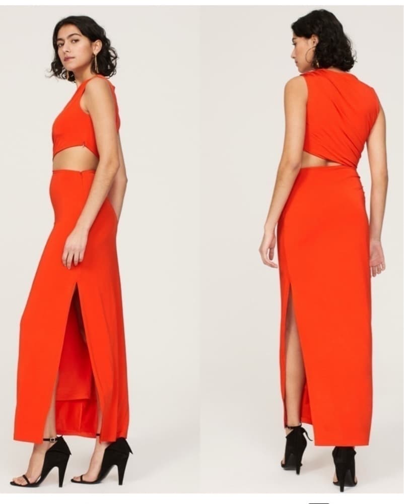 Atlein Collective Red Cut Out Dress - Image 3