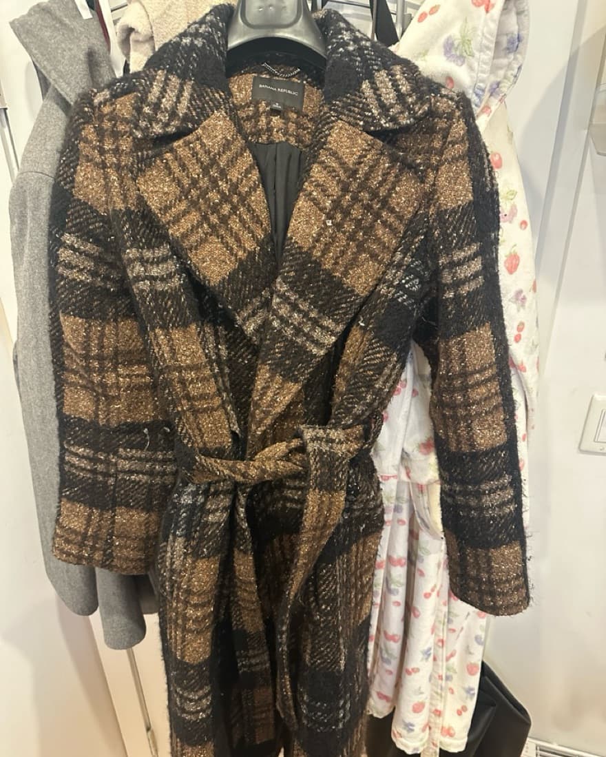 Banana Republic Wool Long Trench Coat - Image 4