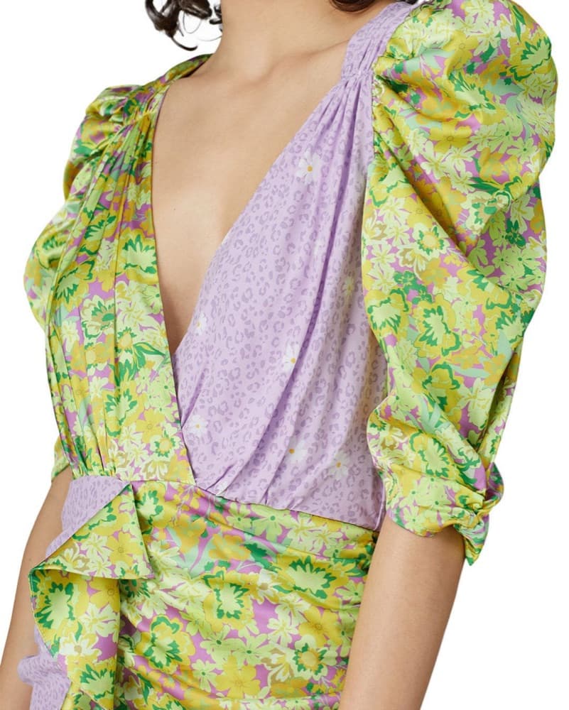 For Love & Lemons Dubois Mix Print Dre - Image 3