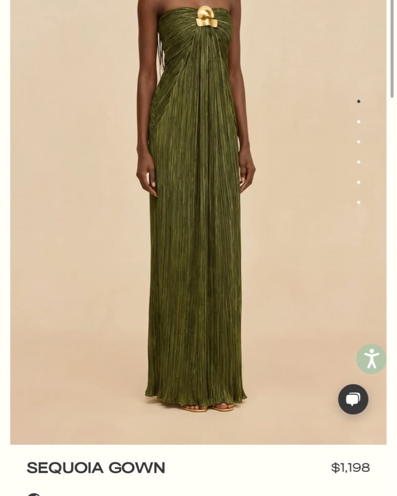 Cult Gaia Green Strapless - Image 1