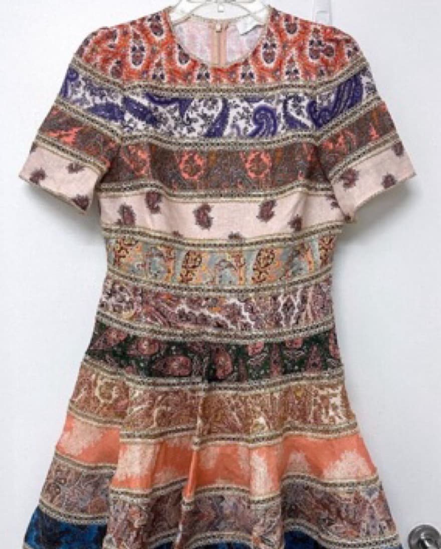 Vibrant Paisley Patterned Mini Dress - Image 3