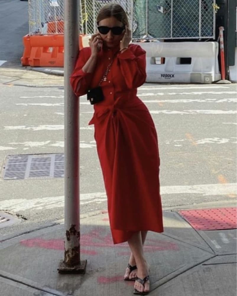 PROENZA SCHOULER Red Cotton Dress - Image 2