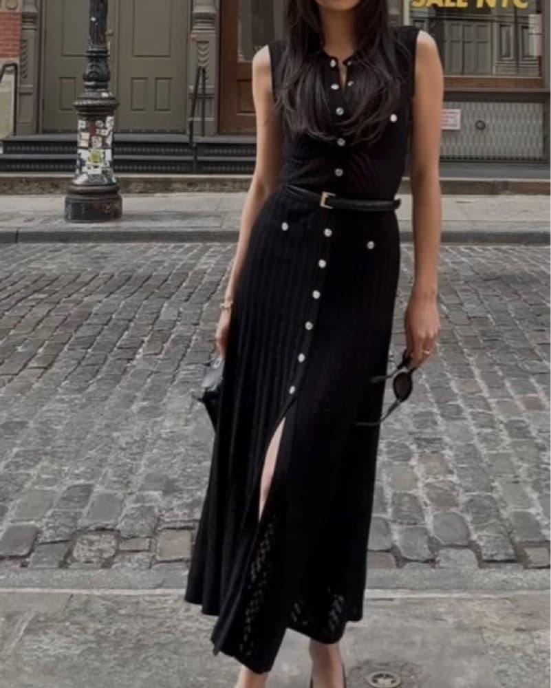 Sandro Black Dress - Image 3