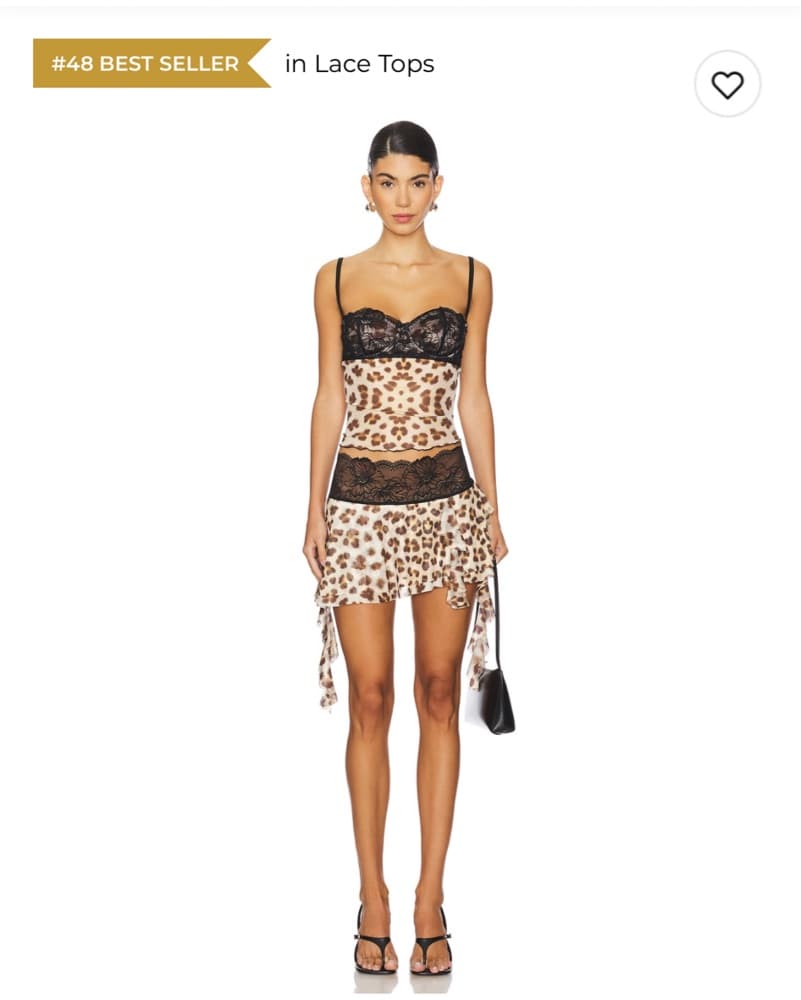 I AM GIA Silo Top And Skirt. Leopard Set - Image 1