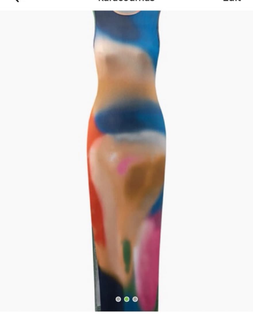Micas Multicolor Maxi Dress - Image 2