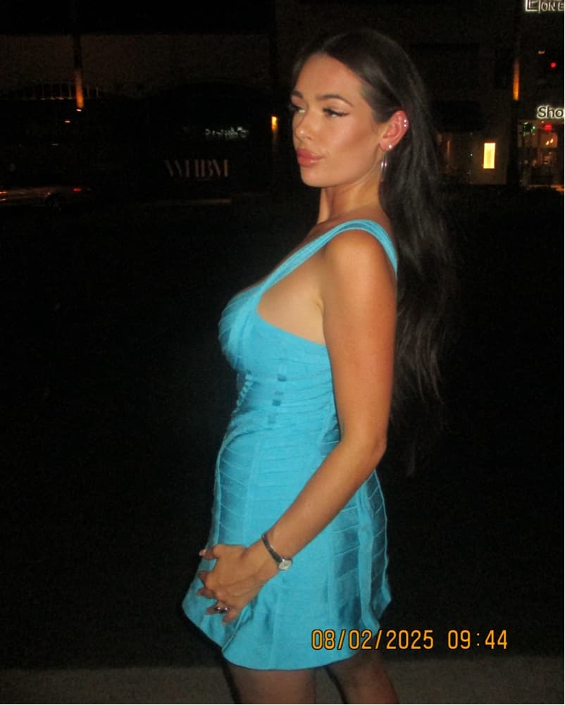 Blue Herve Leger Bandage Dress - Image 4