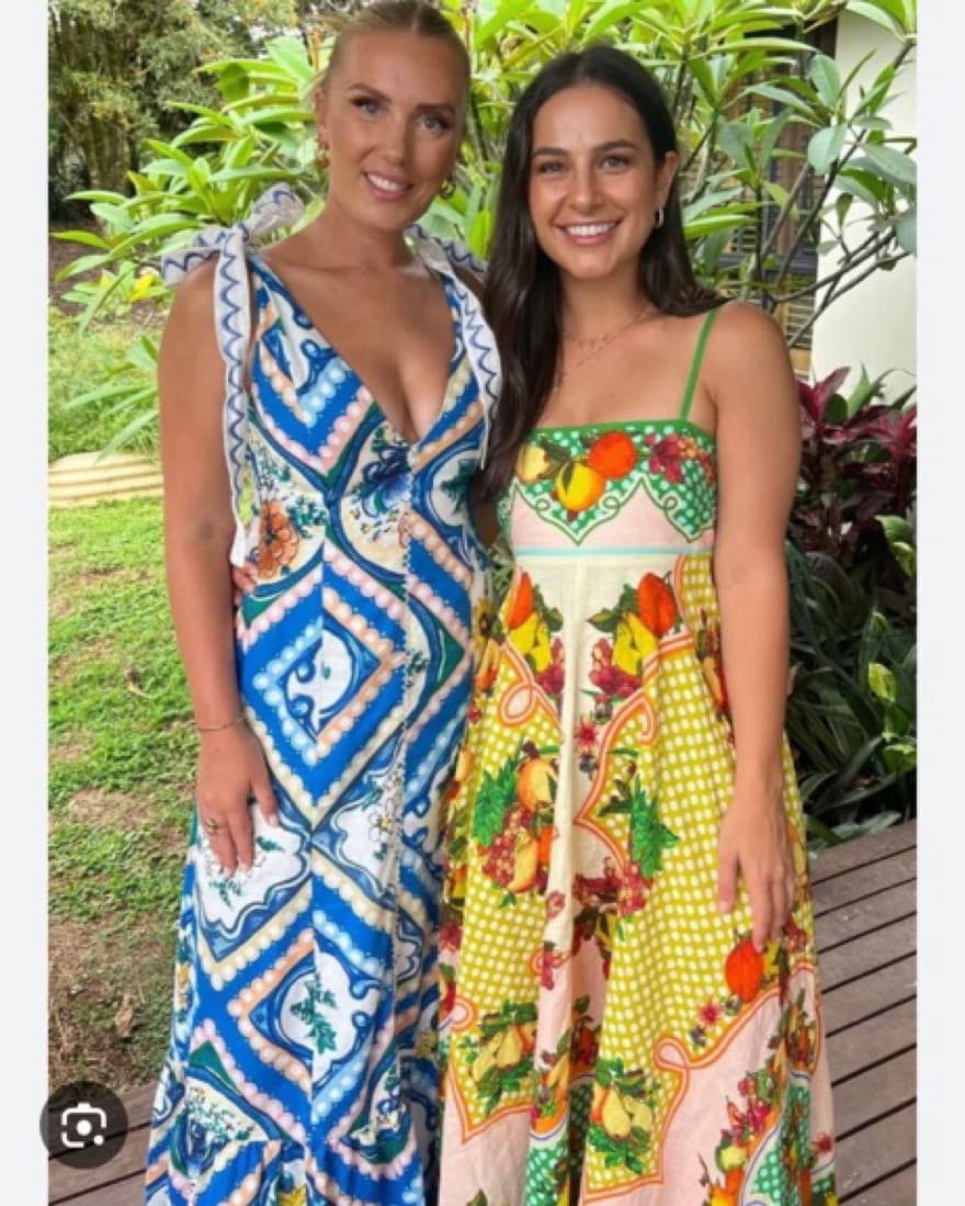 Alemais Floral Lemon Midi Dress - Image 4