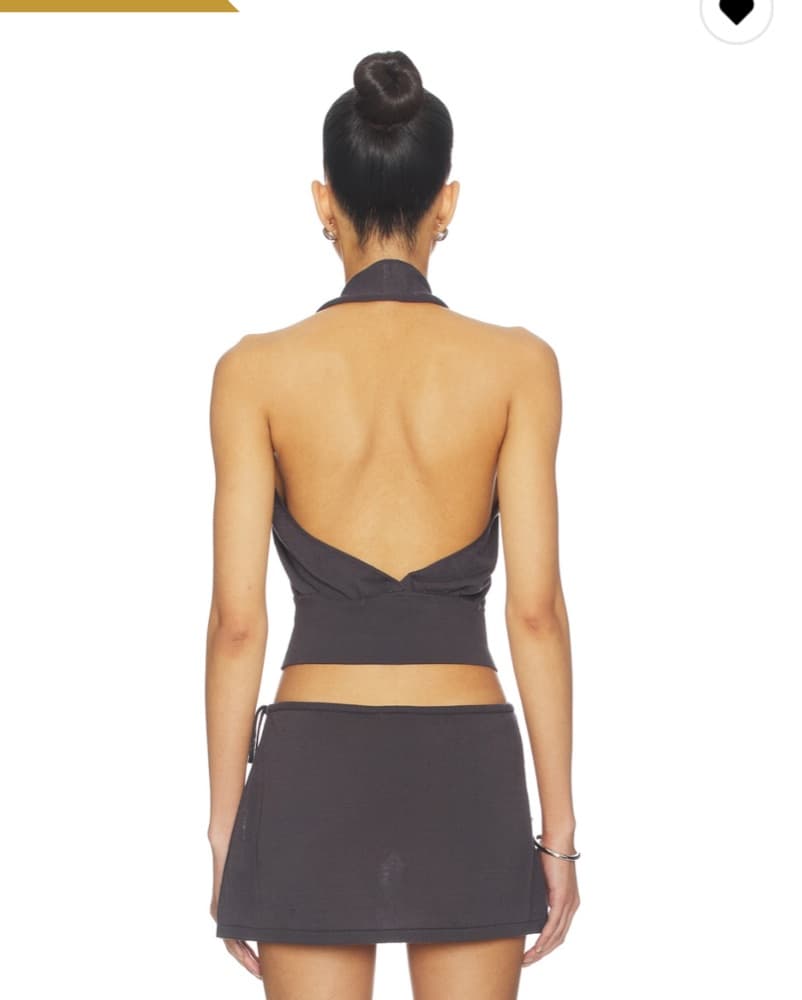With Jean Pammy Skirt Set Charcoal - Image 6