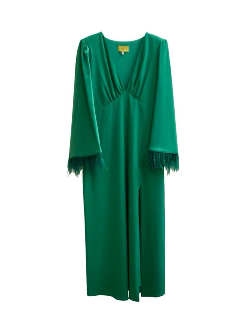 Lady Pipa “Marabu Dress” In Green - Image 2
